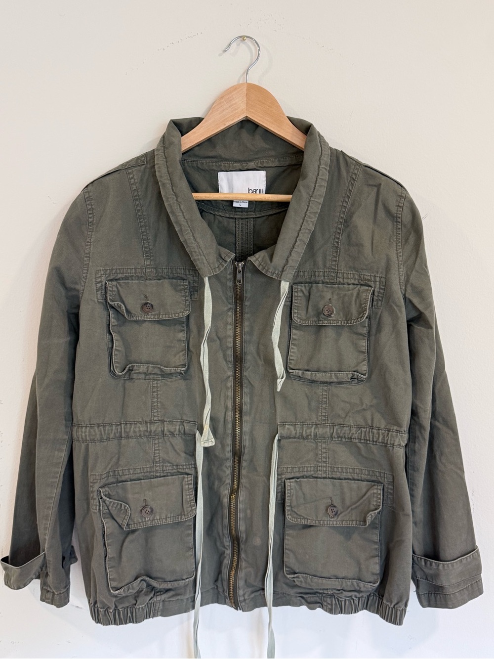 Bar III Olive Green Utility Jacket